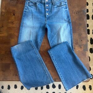 MOTHER Light Blue Flare Jeans